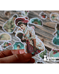 Stickers Victorian Ladies - 18 pzas