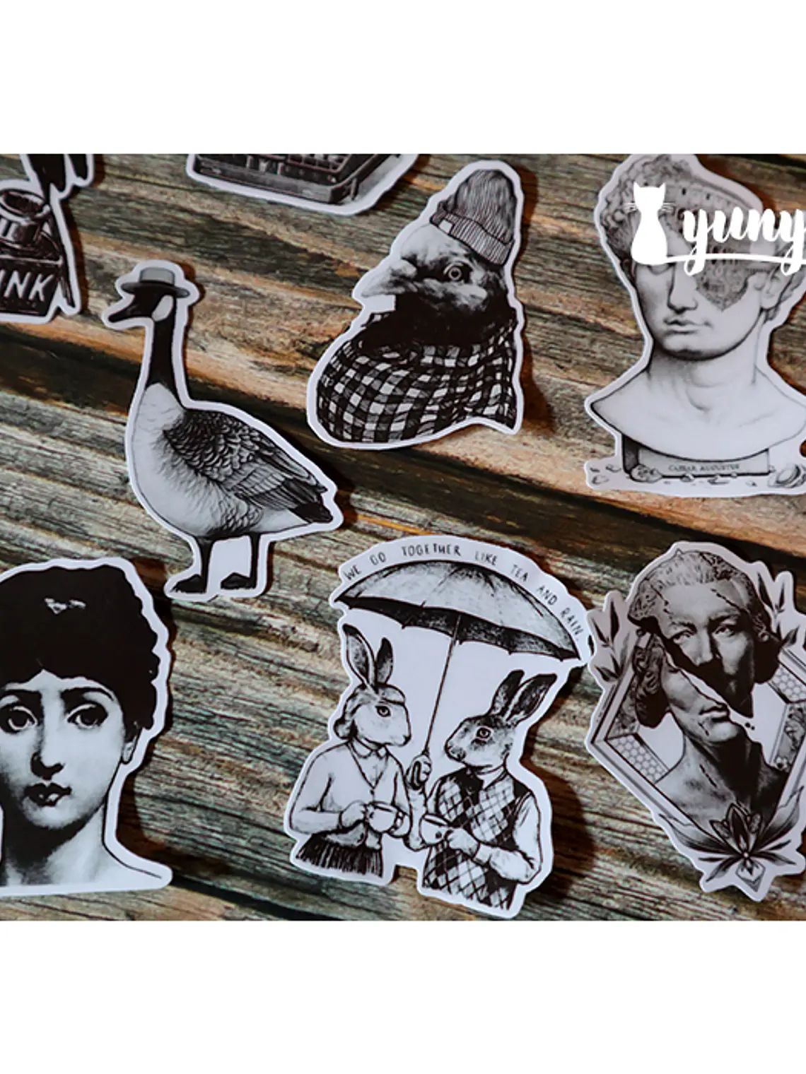 Stickers Vintage Times - 19 pzas 3