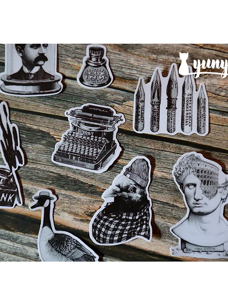 Stickers Vintage Times - 19 pzas 4