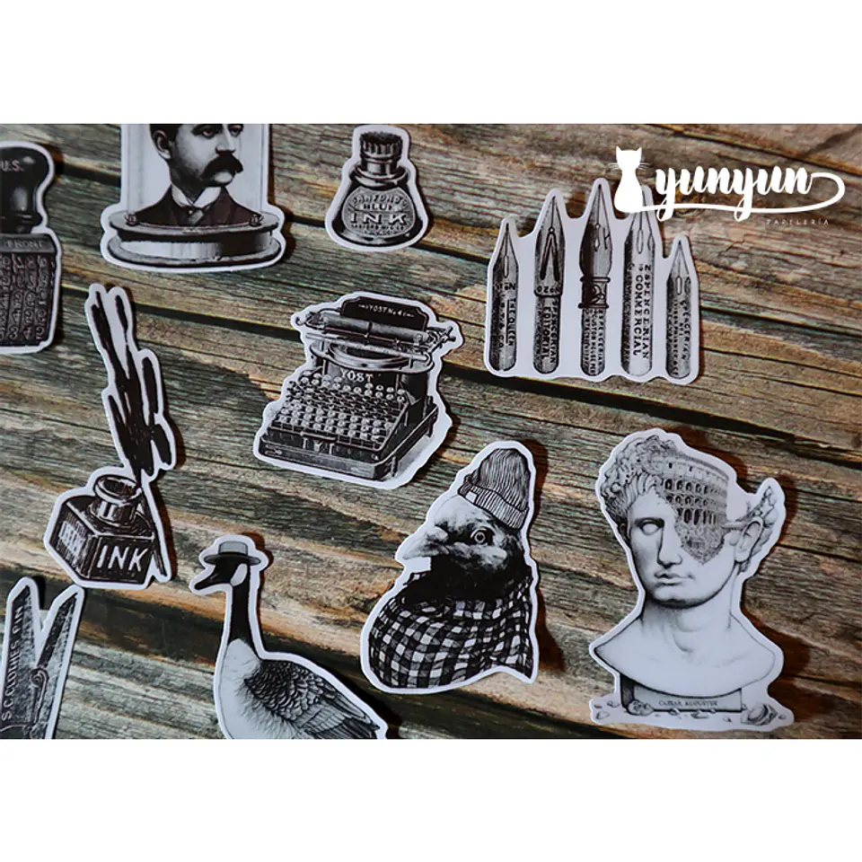 Stickers Vintage Times - 19 pzas 4