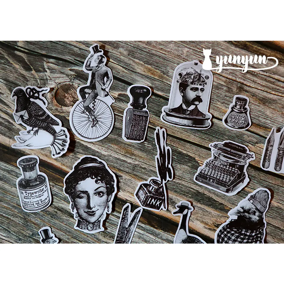 Stickers Vintage Times - 19 pzas 5