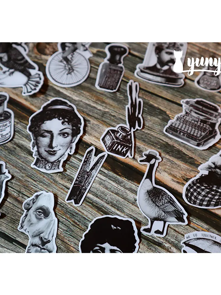 Stickers Vintage Times - 19 pzas 6