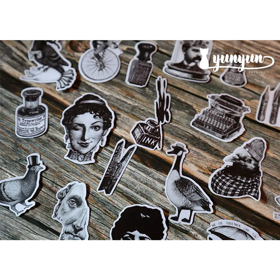 Stickers Vintage Times - 19 pzas 6