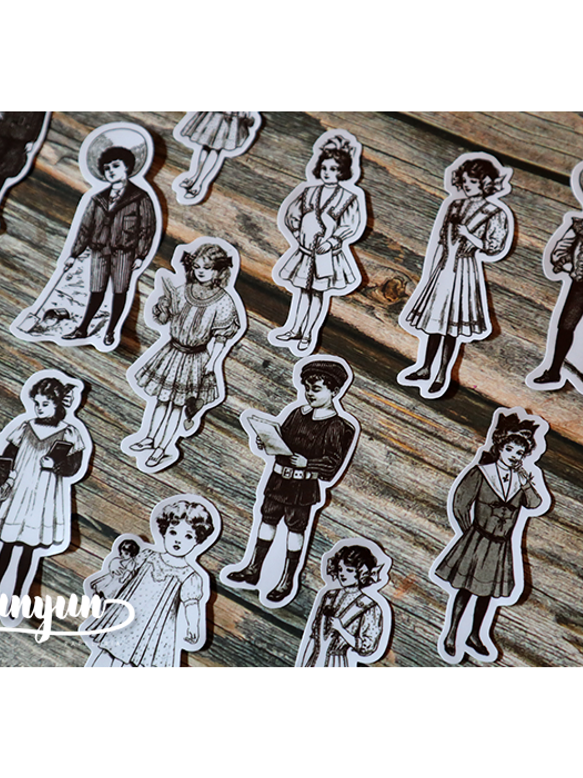 Stickers Vintage Children - 16 pzas 4