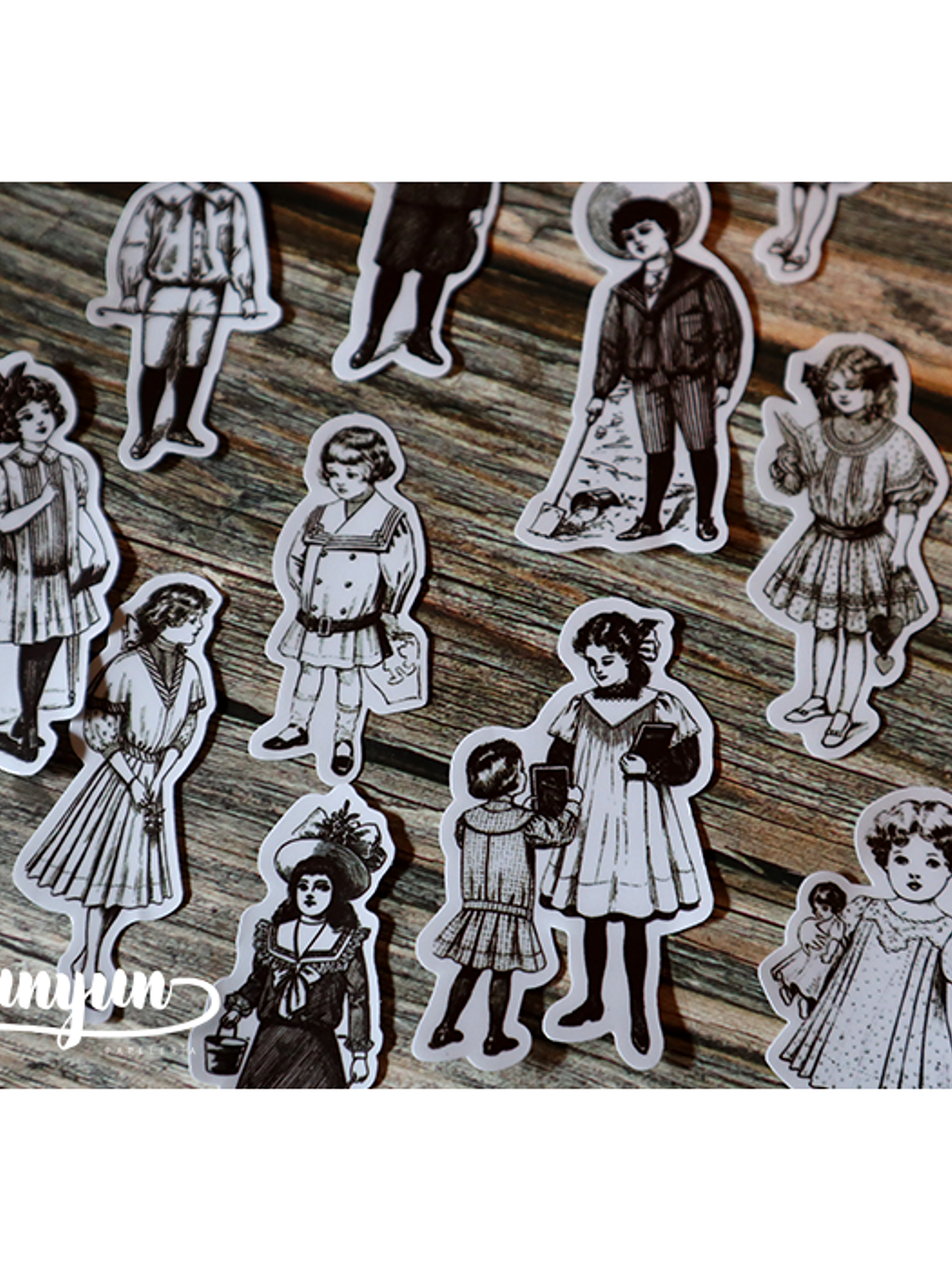 Stickers Vintage Children - 16 pzas 5
