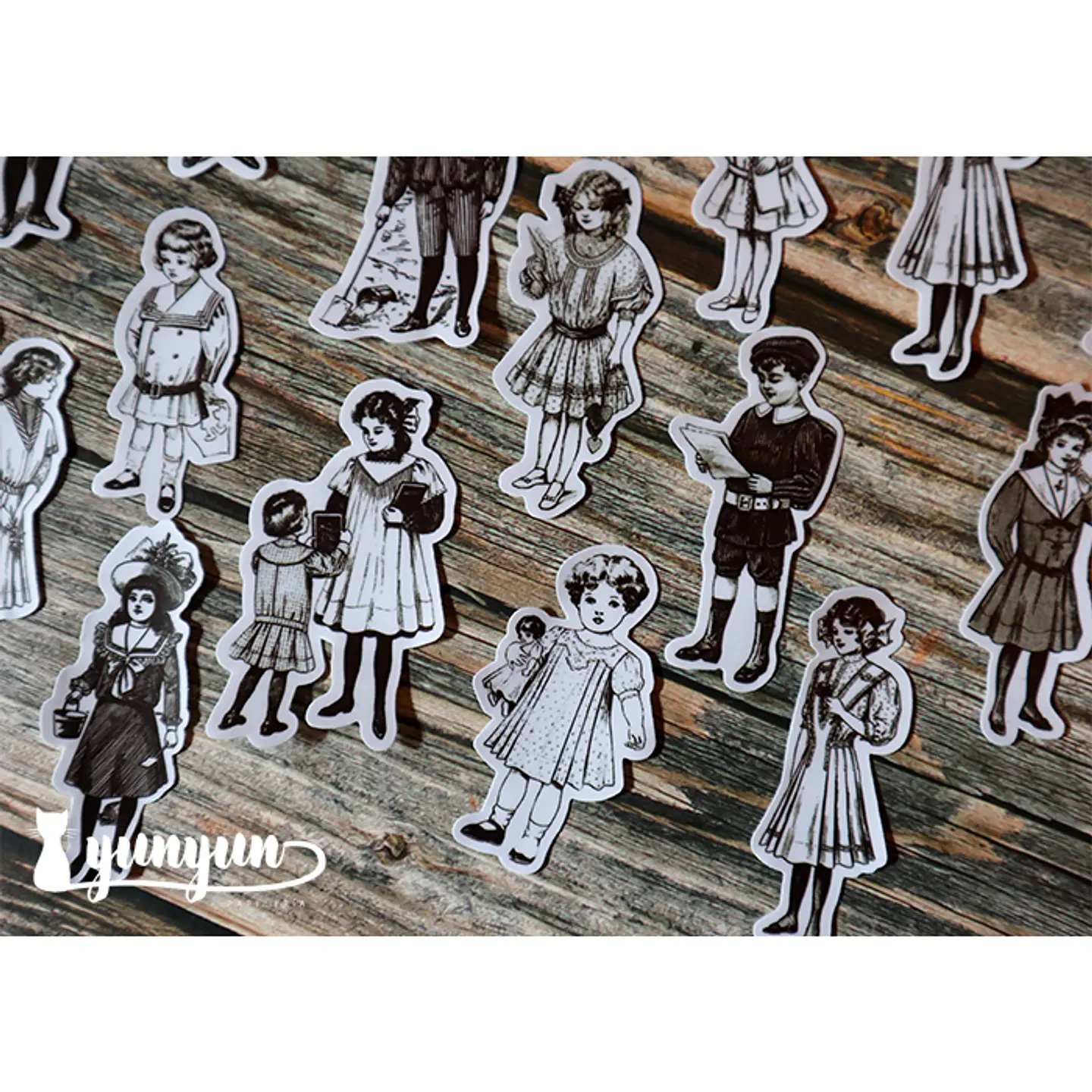Stickers Vintage Children - 16 pzas 6