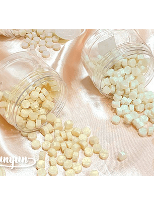 Frasco Cera Blanco Perlado - 180 pzas