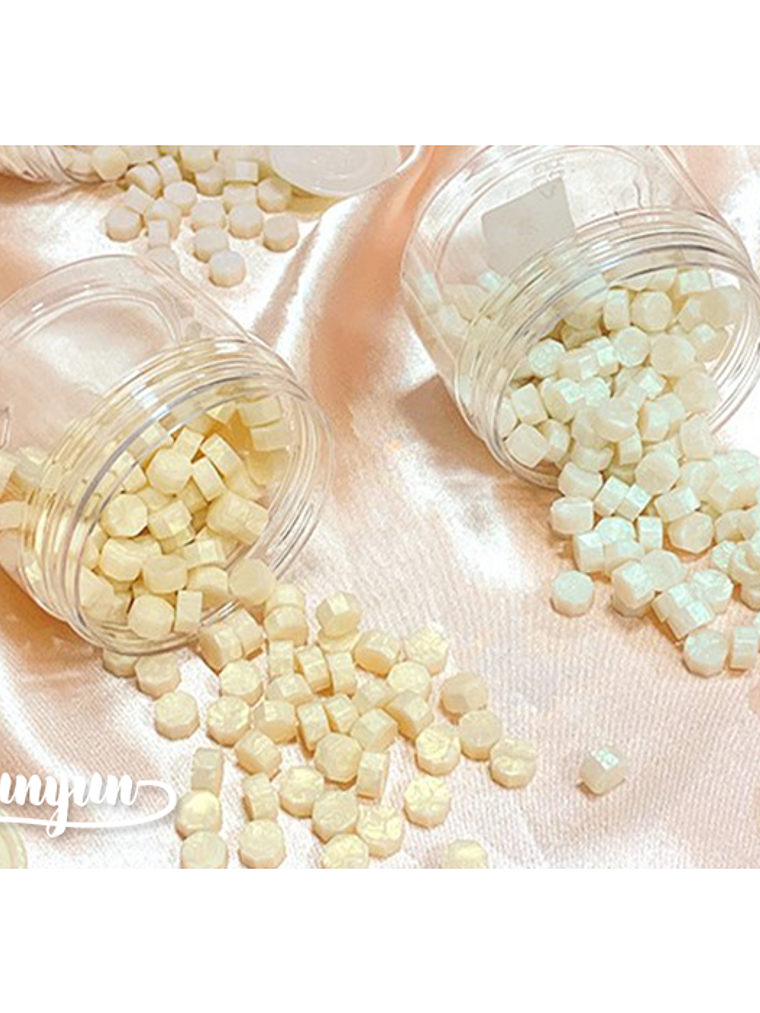 Frasco Cera Blanco Perlado - 180 pzas 1