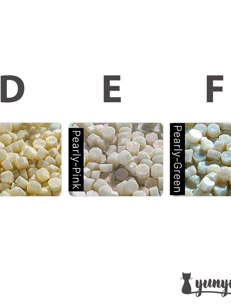 Frasco Cera Blanco Perlado - 180 pzas 10