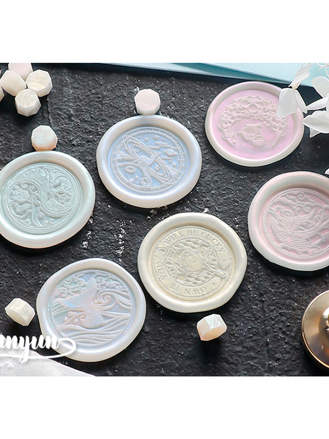 Frasco Cera Blanco Perlado - 180 pzas 4