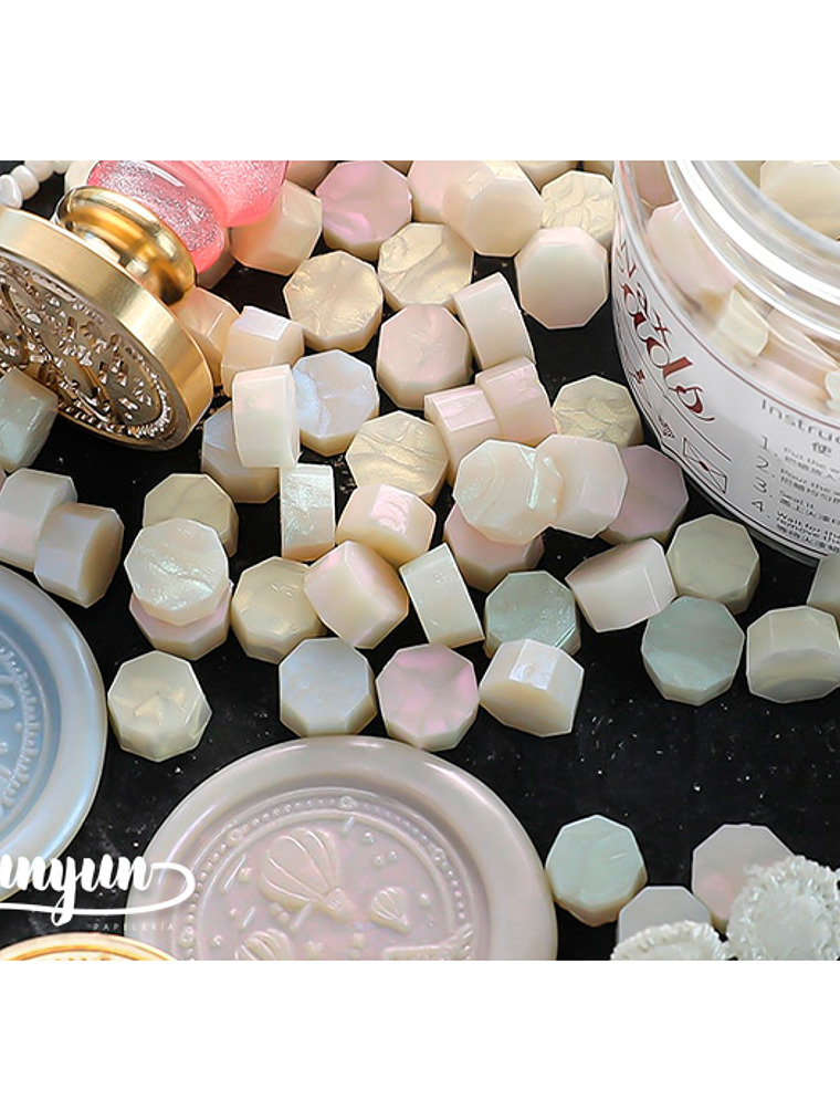 Frasco Cera Blanco Perlado - 180 pzas 5