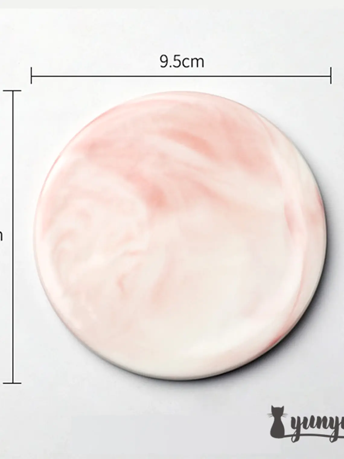 Base Marmol Rosada Circular - Sellos de Lacre 1