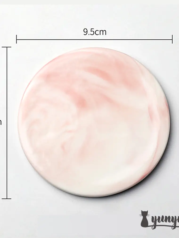 Base Marmol Rosada Circular - Sellos de Lacre 1