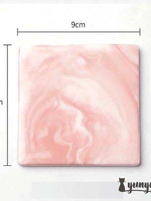 Base Mármol Rosada Cuadrada - Sellos de Lacre