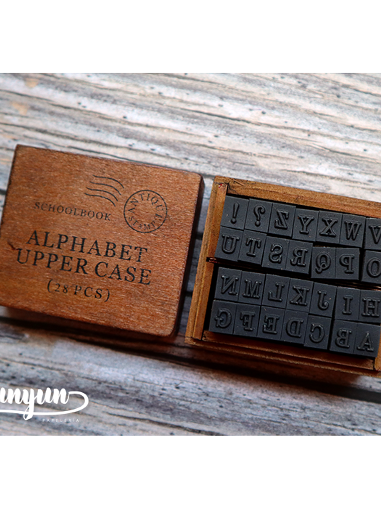 Set Timbres Abecedario Mayúscula - 28 pzas 6