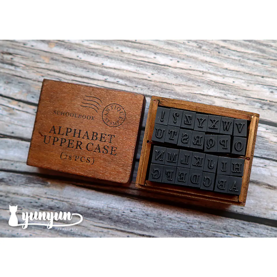 Set Timbres Abecedario Mayúscula - 28 pzas 6