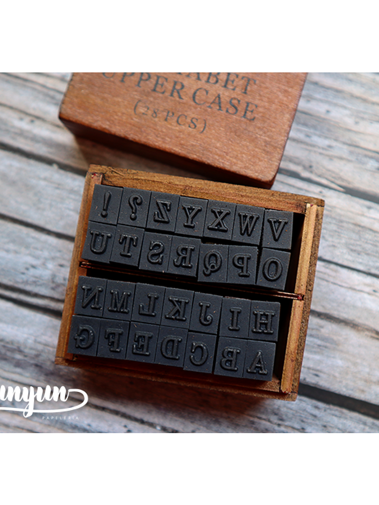 Set Timbres Abecedario Mayúscula - 28 pzas 4