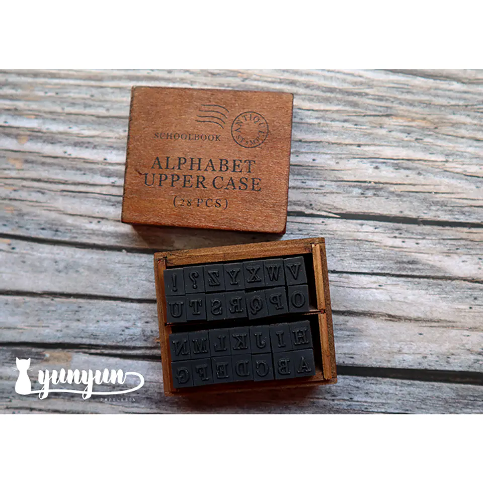 Set Timbres Abecedario Mayúscula - 28 pzas 1