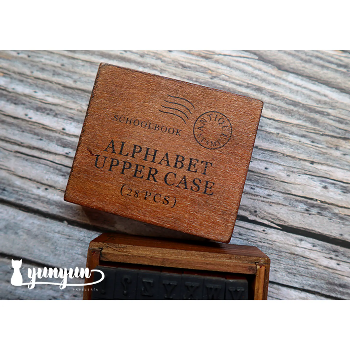 Set Timbres Abecedario Mayúscula - 28 pzas 2