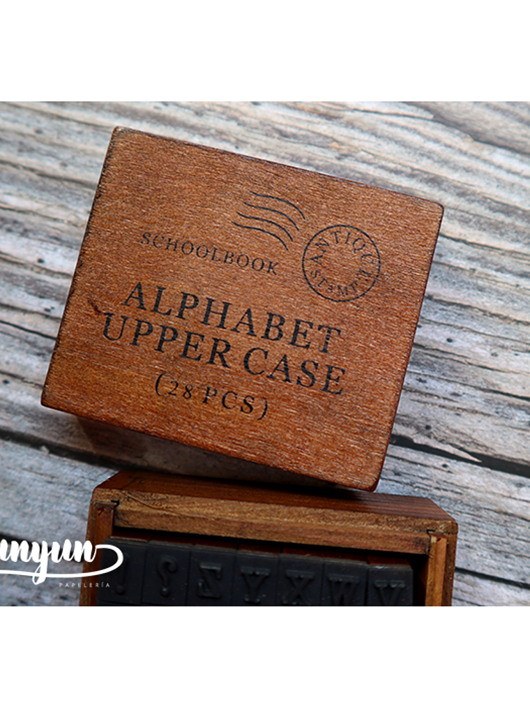 Set Timbres Abecedario Mayúscula - 28 pzas 2