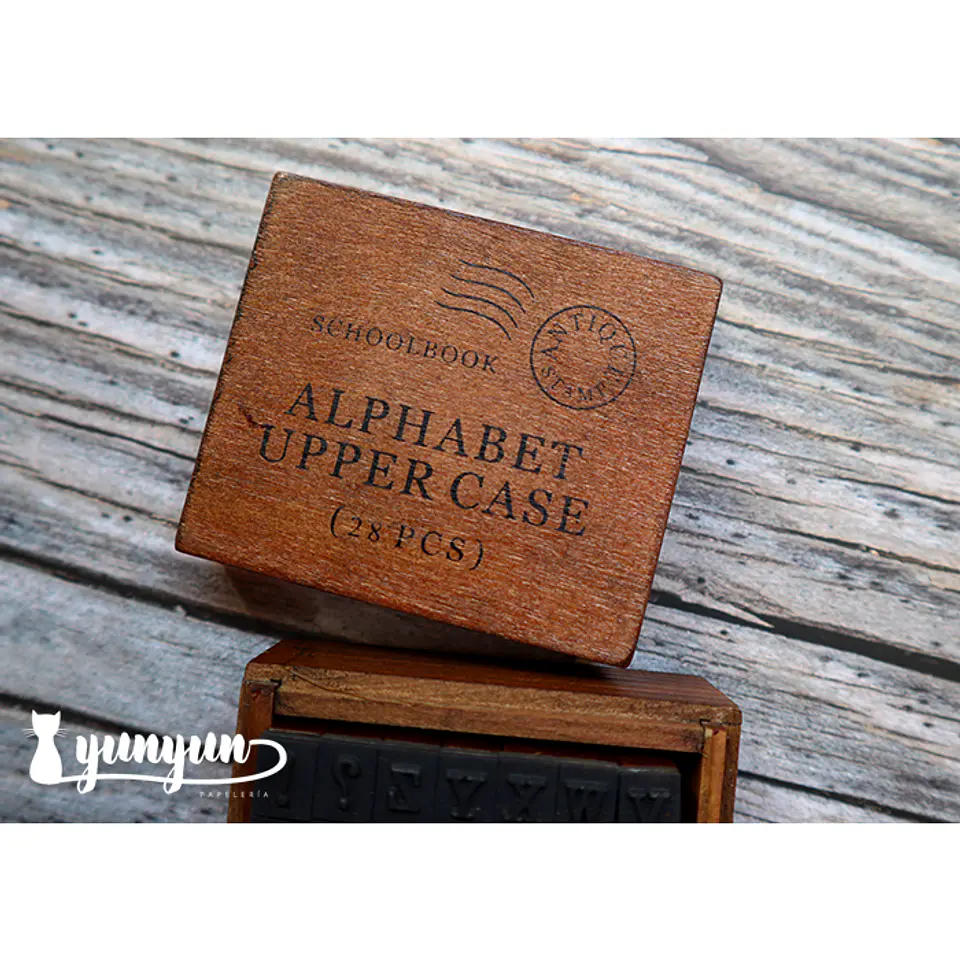 Set Timbres Abecedario Mayúscula - 28 pzas 2