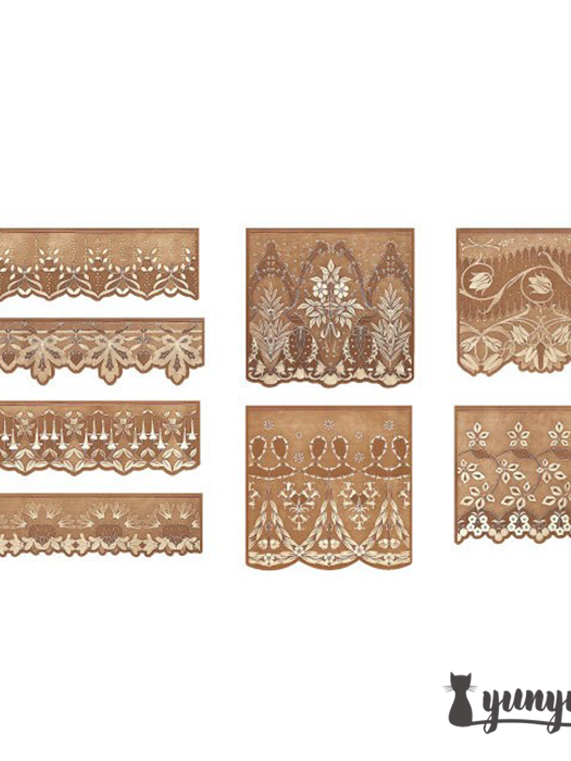 Set Blondas Papel Café - 40 pzas 12