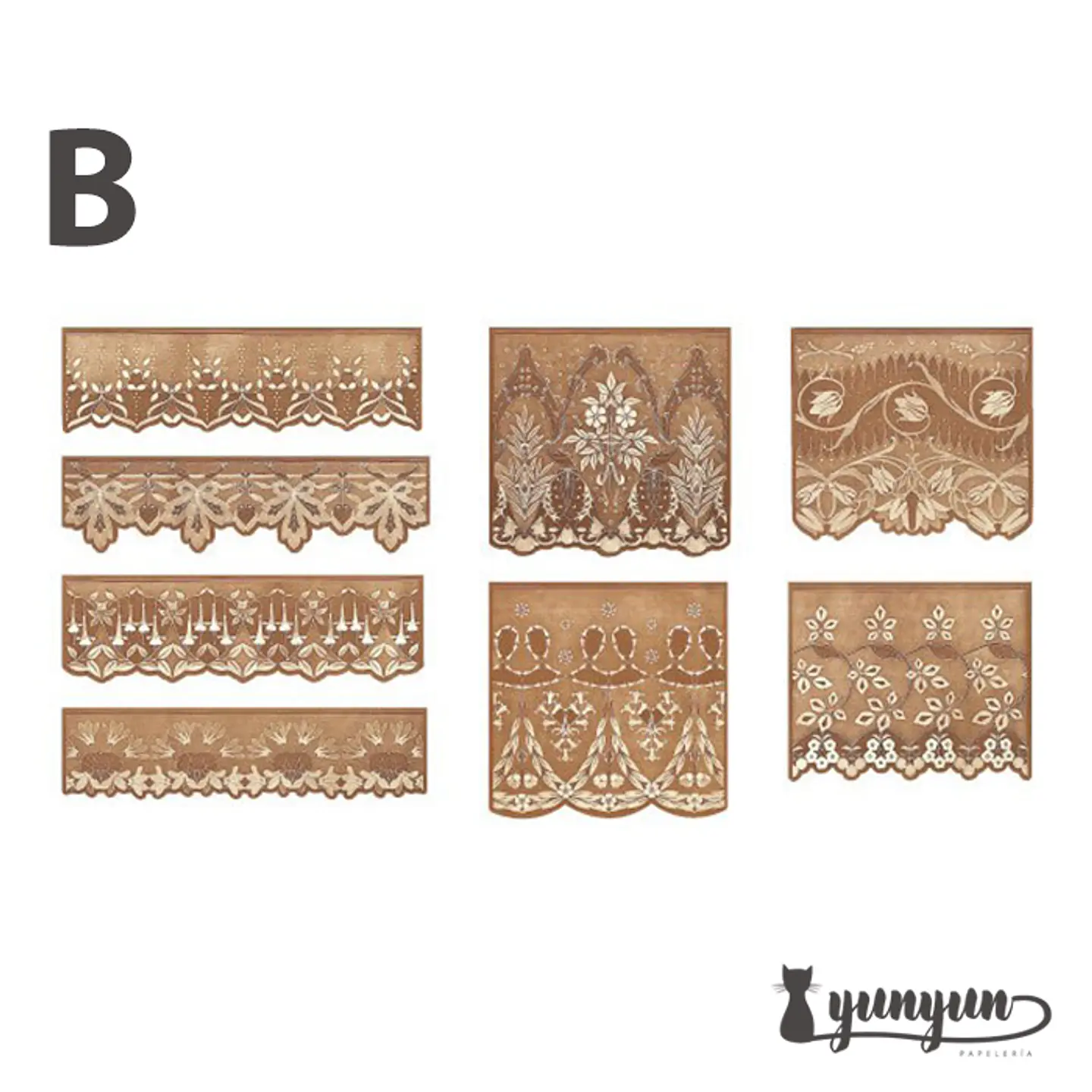 Set Blondas Papel Café - 40 pzas 12