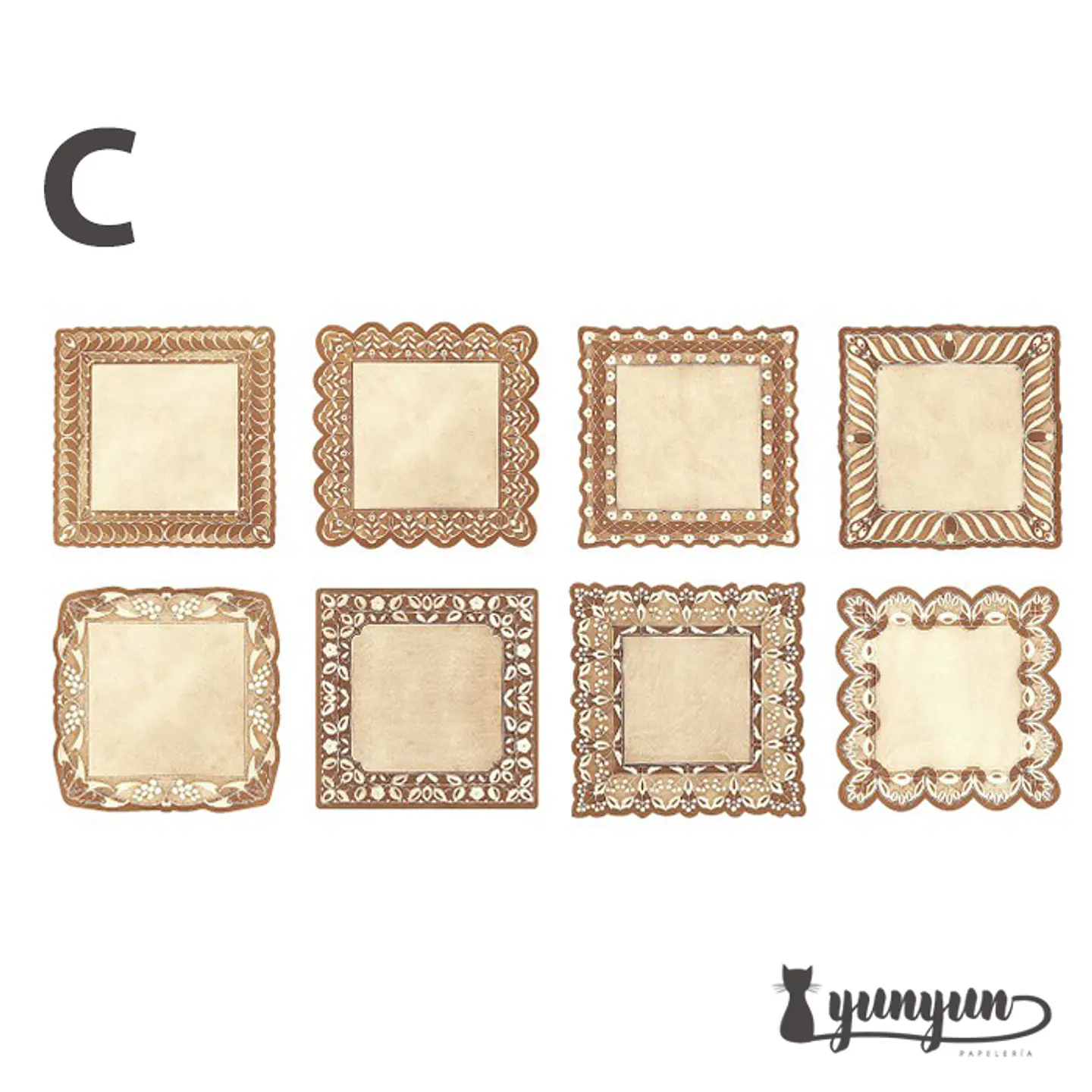 Set Blondas Papel Café - 40 pzas 13