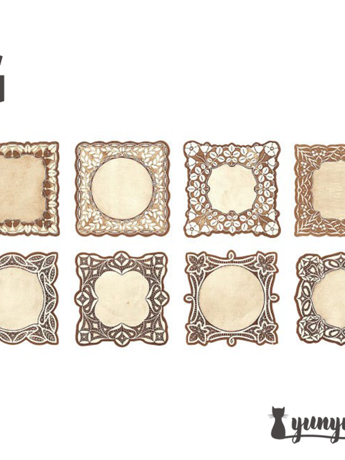 Set Blondas Papel Café - 40 pzas 17