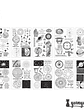 Sticker Book Black and White Diary - 30 pzas - Miniatura 13