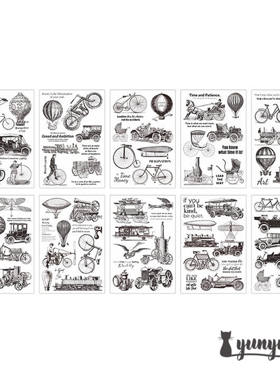 Sticker Book Black and White Diary - 30 pzas 17