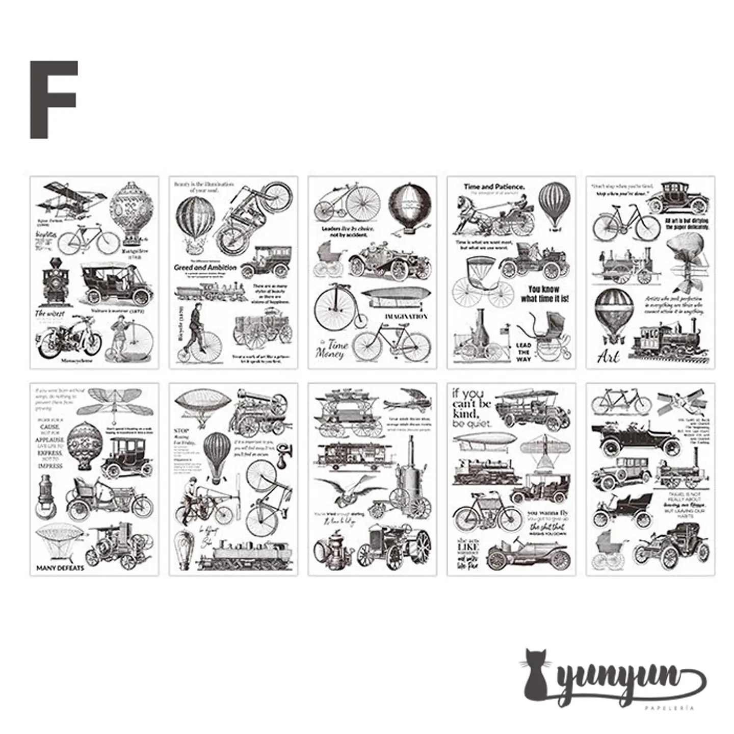 Sticker Book Black and White Diary - 30 pzas 17