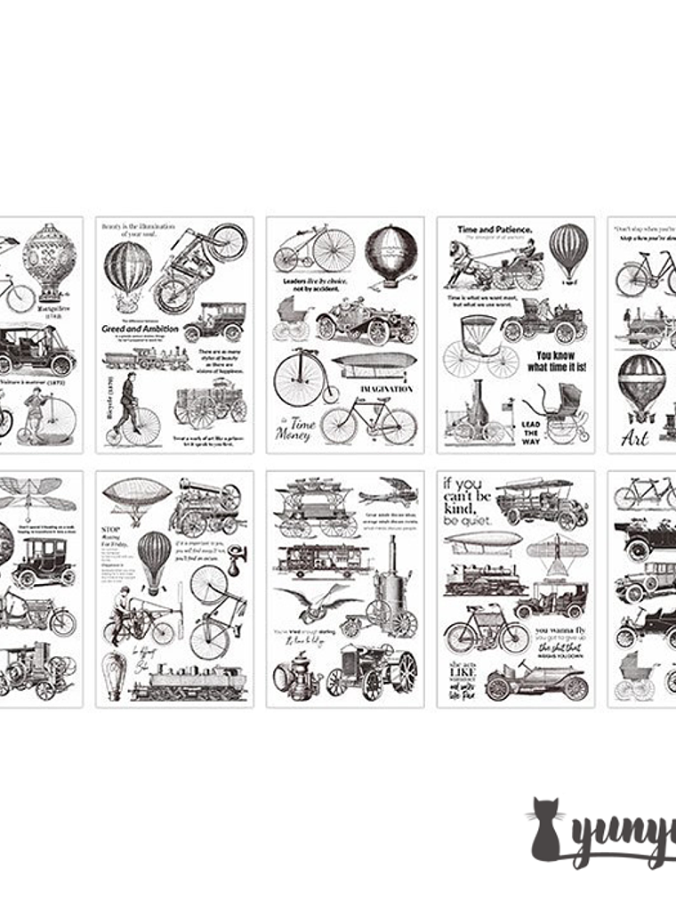 Sticker Book Black and White Diary - 30 pzas 17