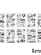 Sticker Book Black and White Diary - 30 pzas - Miniatura 17