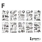 Sticker Book Black and White Diary - 30 pzas - Miniatura 17