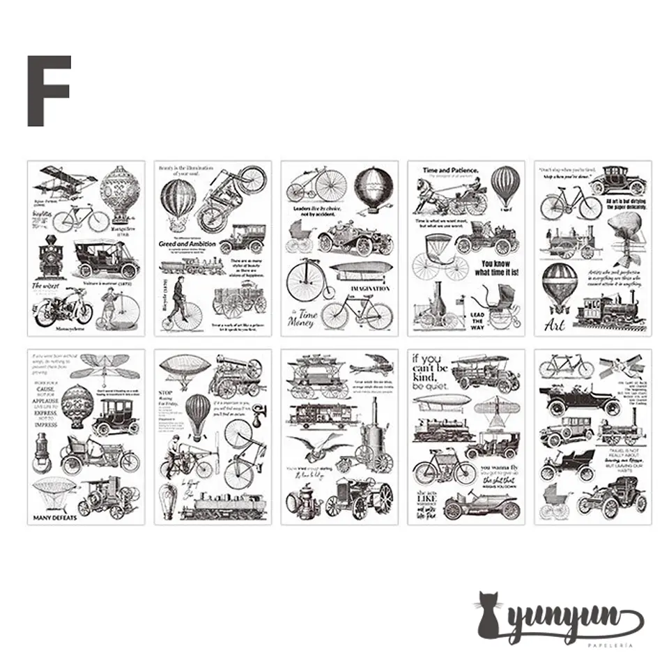 Sticker Book Black and White Diary - 30 pzas 17