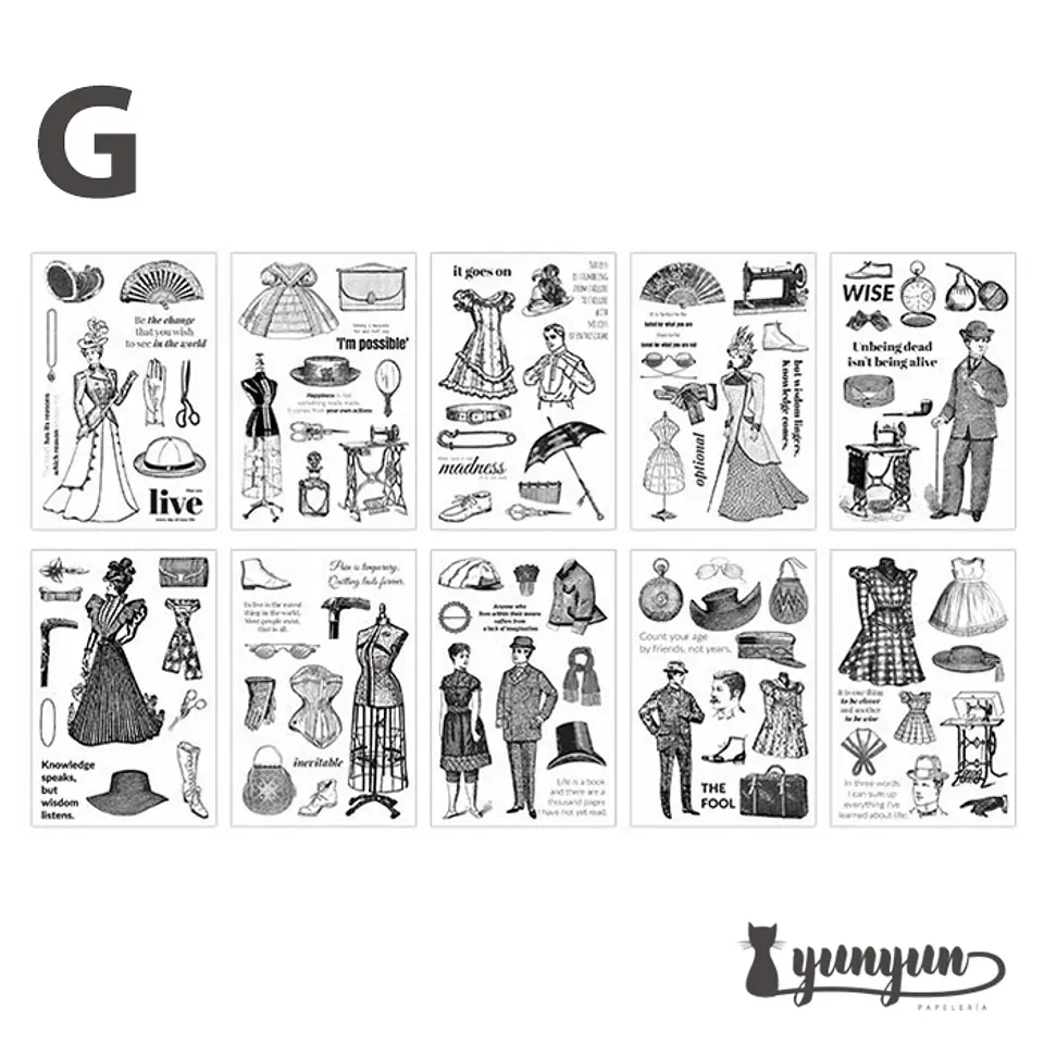 Sticker Book Black and White Diary - 30 pzas 18