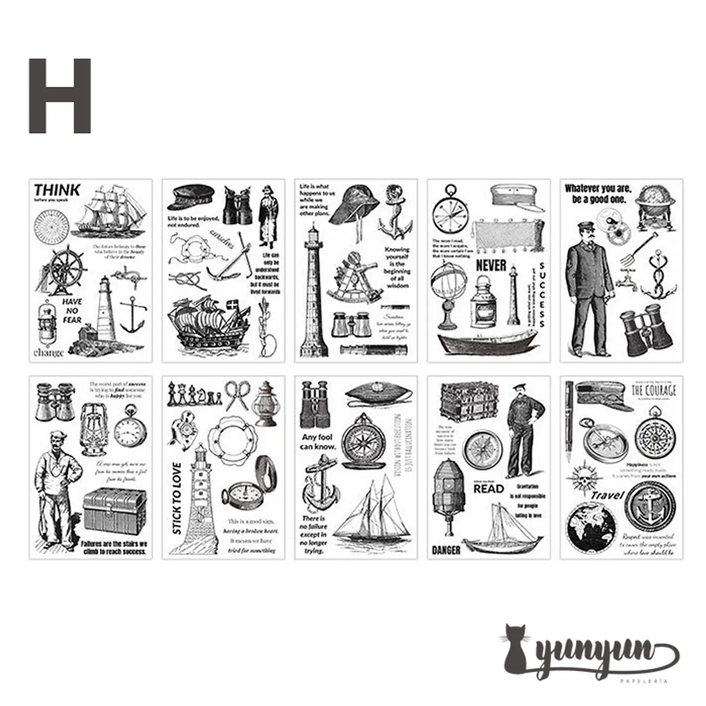 Sticker Book Black and White Diary - 30 pzas 19