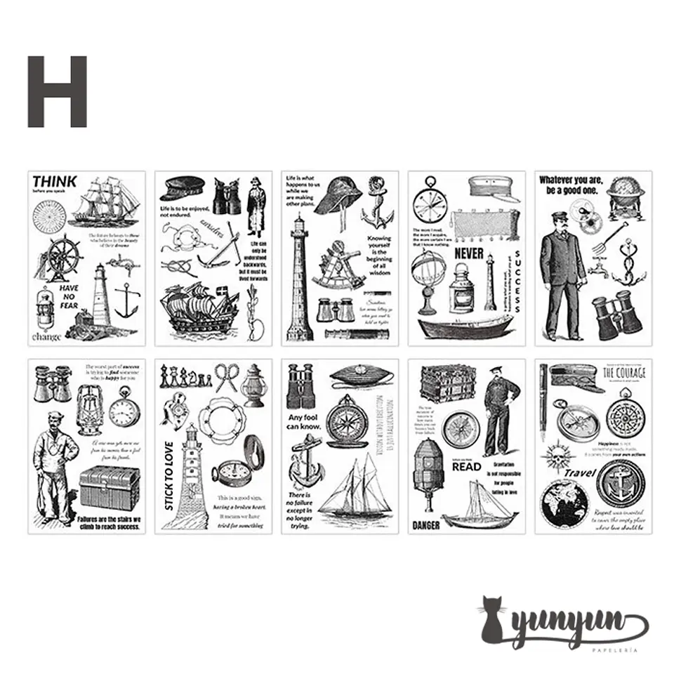 Sticker Book Black and White Diary - 30 pzas 19