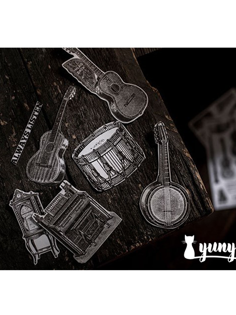 Sticker Book Black and White Diary - 30 pzas 5