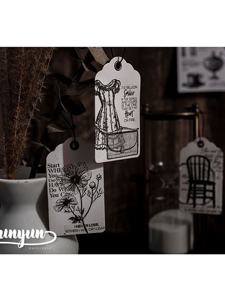 Sticker Book Black and White Diary - 30 pzas 7