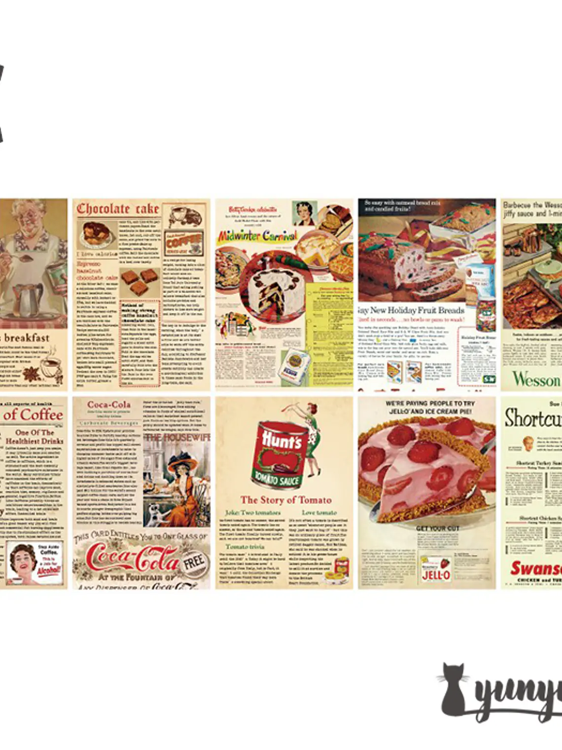 Papeles Periódico Vintage - 30 pzas 13