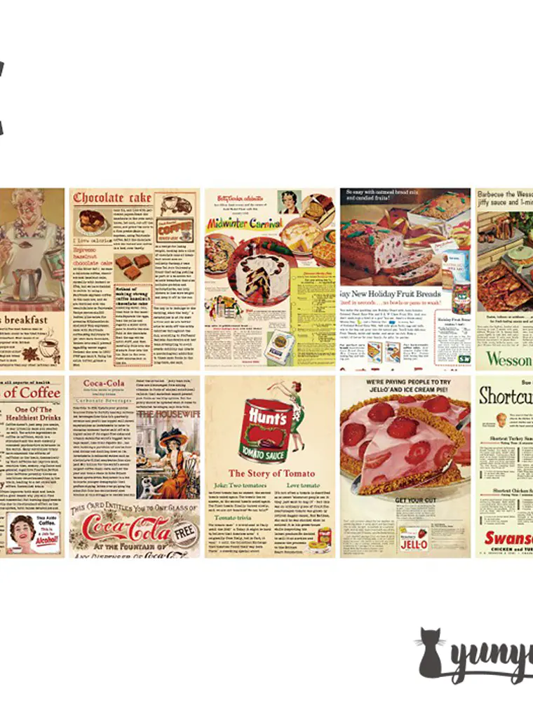 Papeles Periódico Vintage - 30 pzas 13