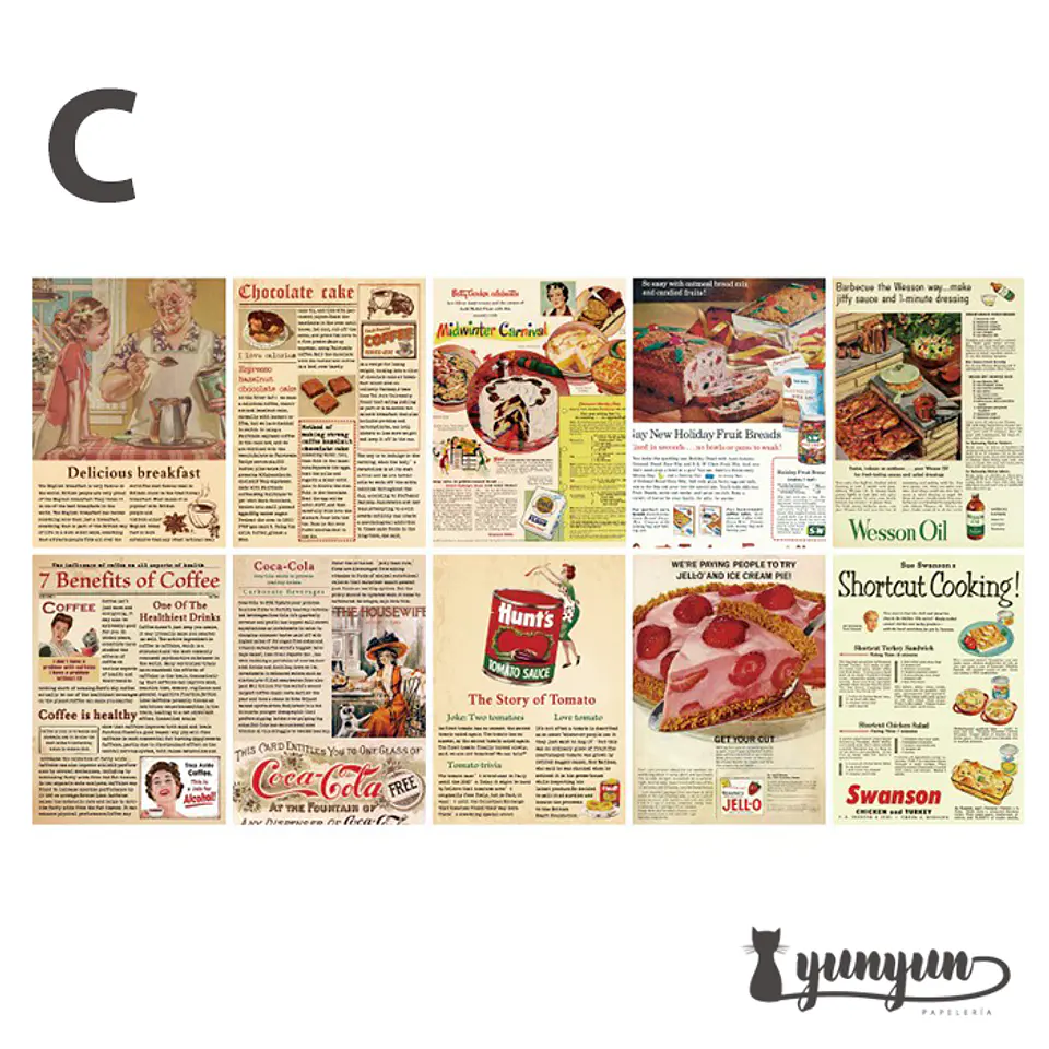 Papeles Periódico Vintage - 30 pzas 13