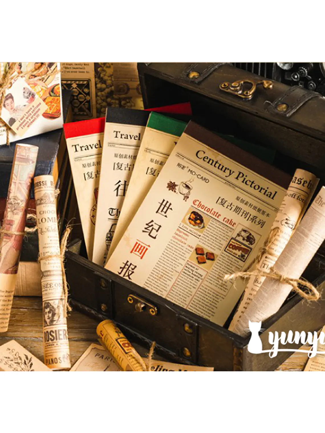 Papeles Periódico Vintage - 30 pzas 5