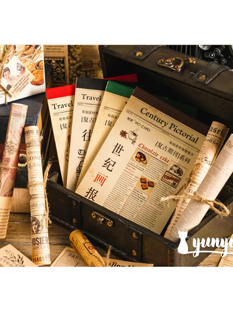 Papeles Periódico Vintage - 30 pzas 5