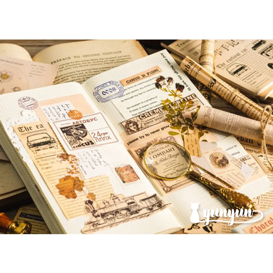 Papeles Periódico Vintage - 30 pzas 3