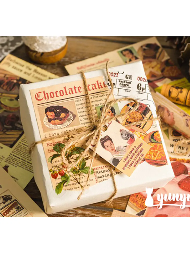 Papeles Periódico Vintage - 30 pzas 7