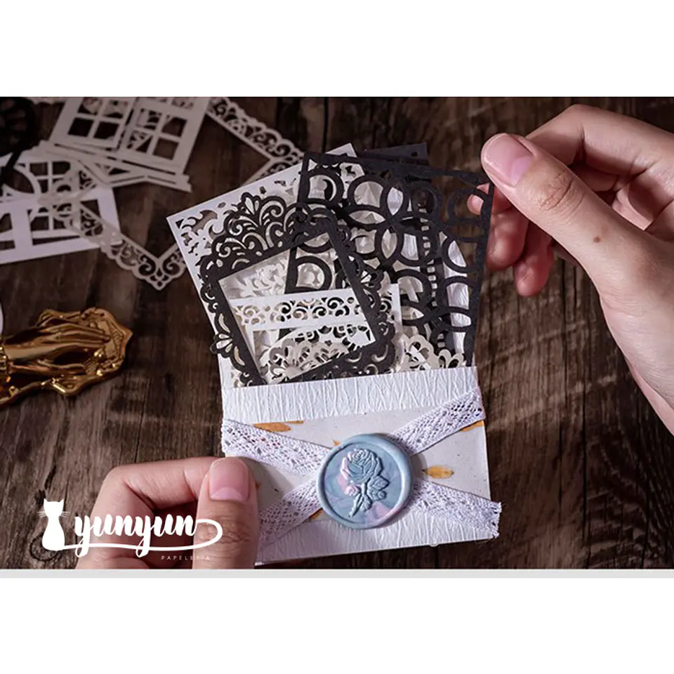 Papeles Embossed Postman - 20 pzas 3