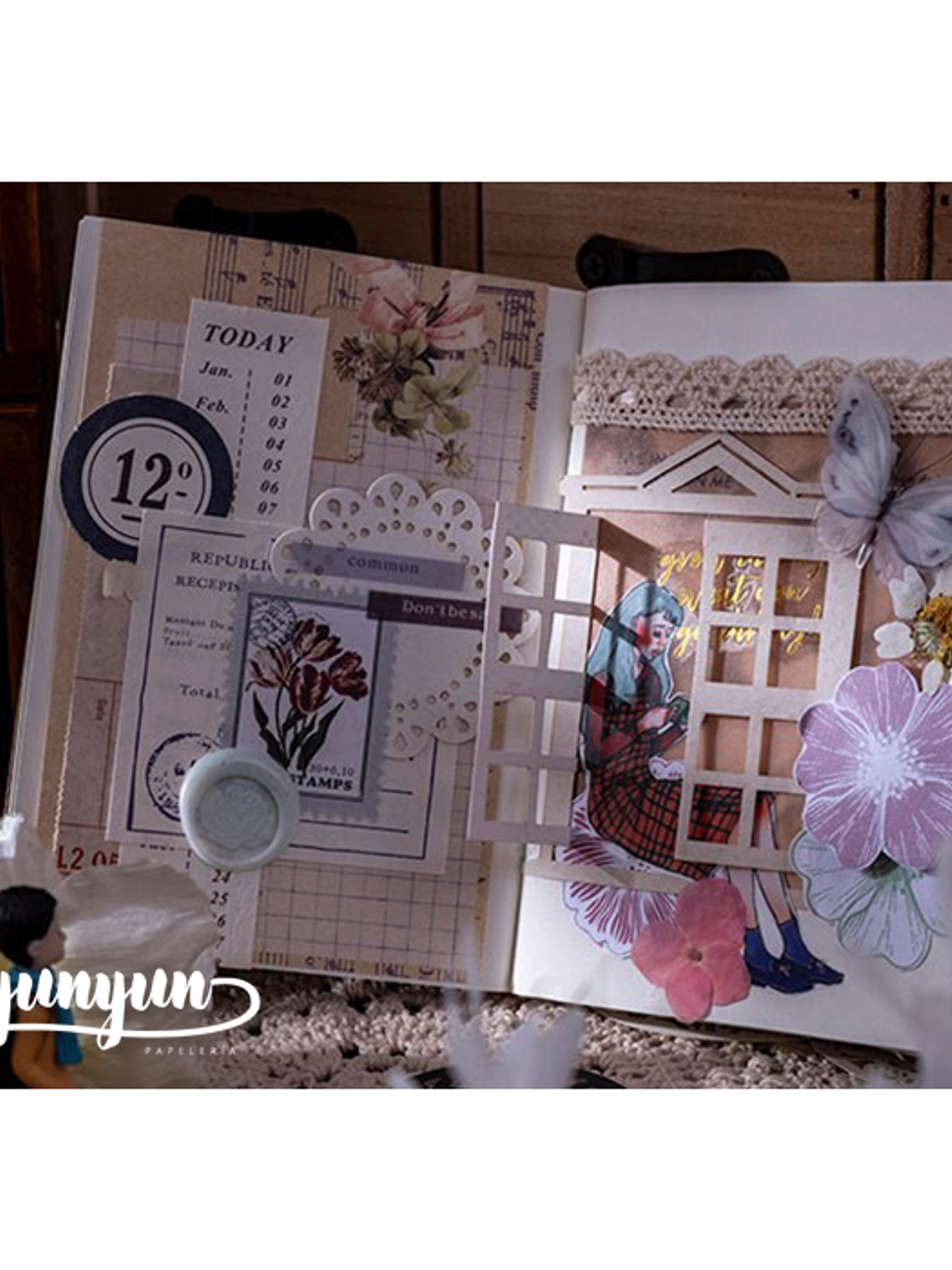 Papeles Embossed Postman - 20 pzas 13